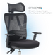 Офісне крісло OfficePro Aero OC490B Black  K-4662 фото 4